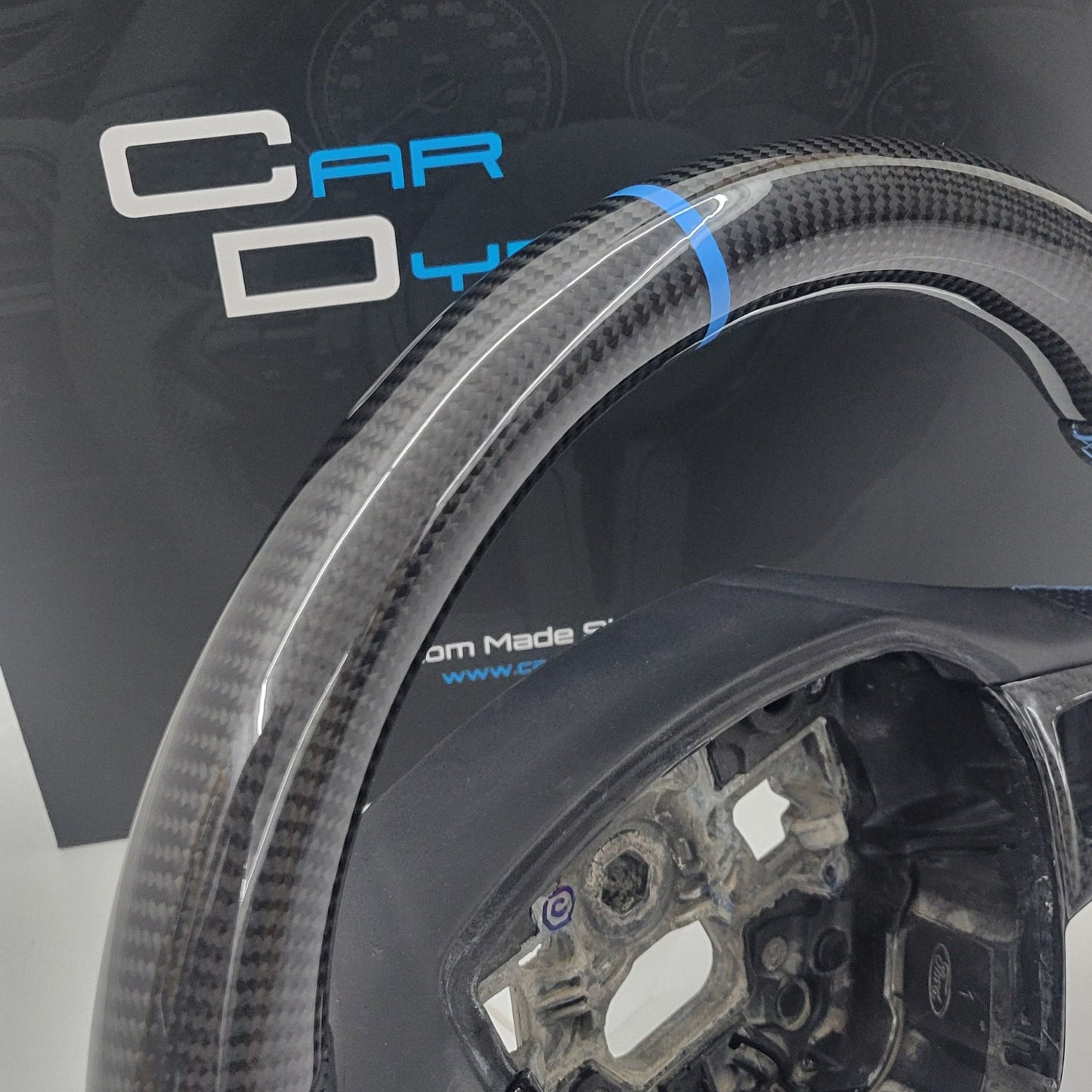 Ford Focus RS Custom Carbon Fibre Steering Wheel | Nitrous Blue Edition | MK3