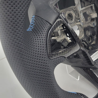 Ford Focus RS Custom Carbon Fibre Steering Wheel | Nitrous Blue Edition | MK3