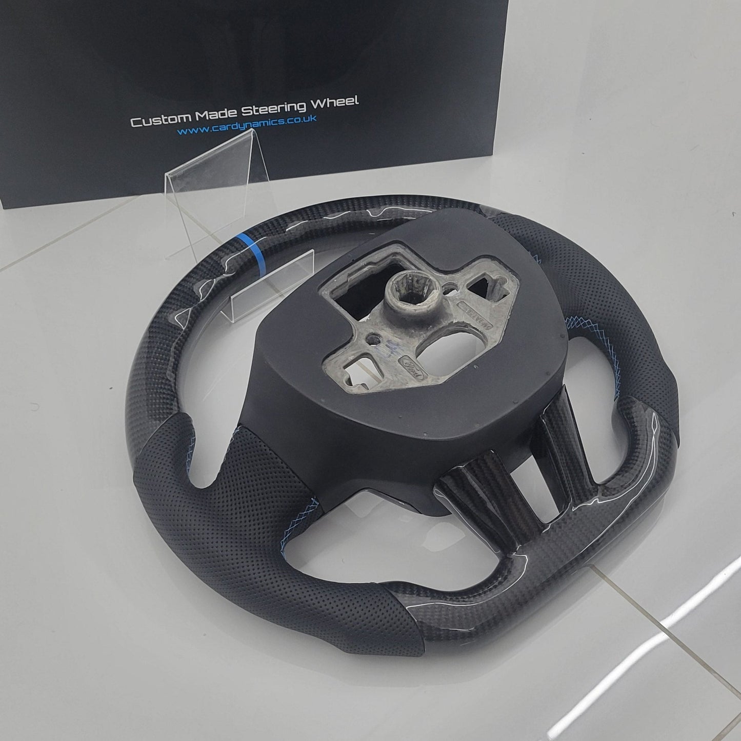 Ford Focus RS Custom Carbon Fibre Steering Wheel | Nitrous Blue Edition | MK3