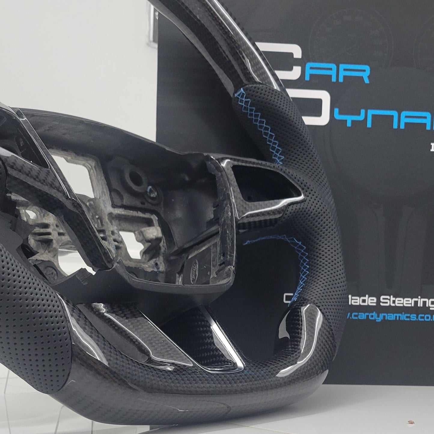 Ford Focus RS Custom Carbon Fibre Steering Wheel | Nitrous Blue Edition | MK3