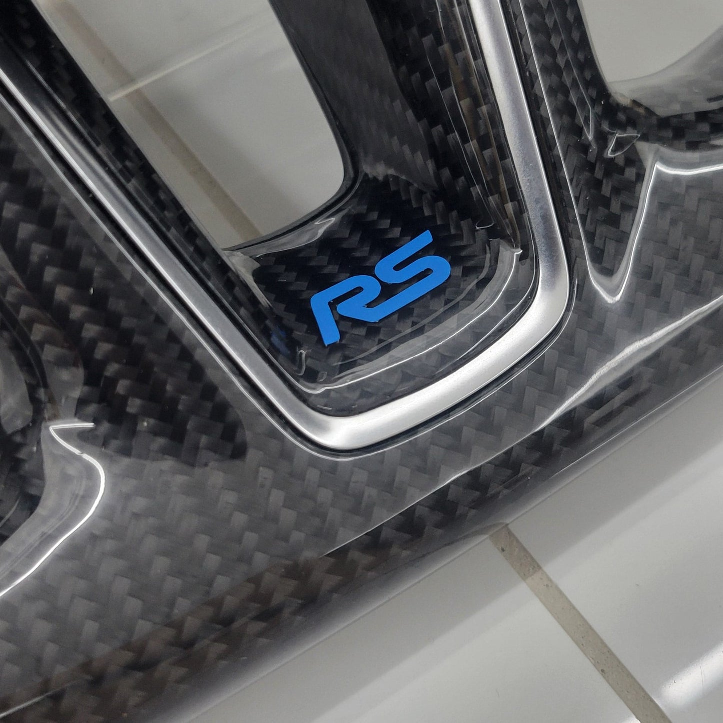Ford Focus RS Custom Carbon Fibre Steering Wheel | Nitrous Blue Edition | MK3