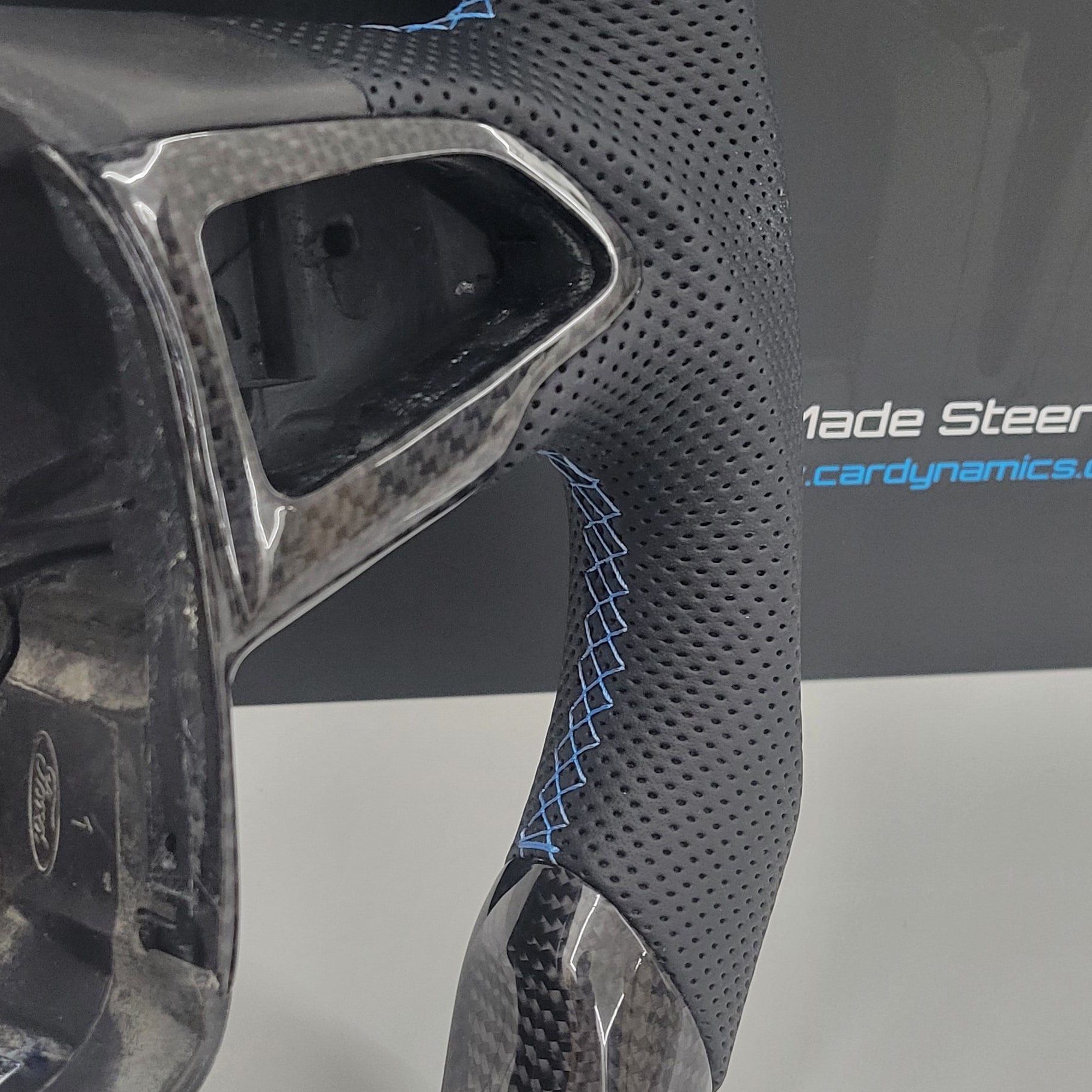 Nitrous Blue stitching