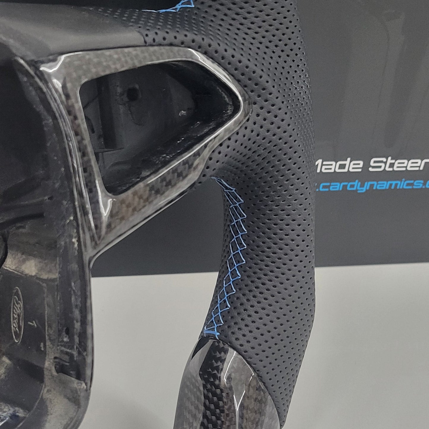 Ford Focus RS Custom Carbon Fibre Steering Wheel | Nitrous Blue Edition | MK3