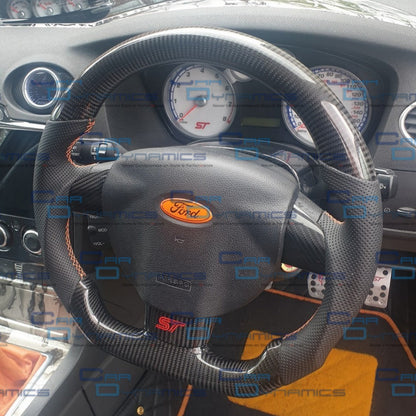 Ford Focus Custom Carbon Fibre & Leather Steering Wheel MK2 2005-2011