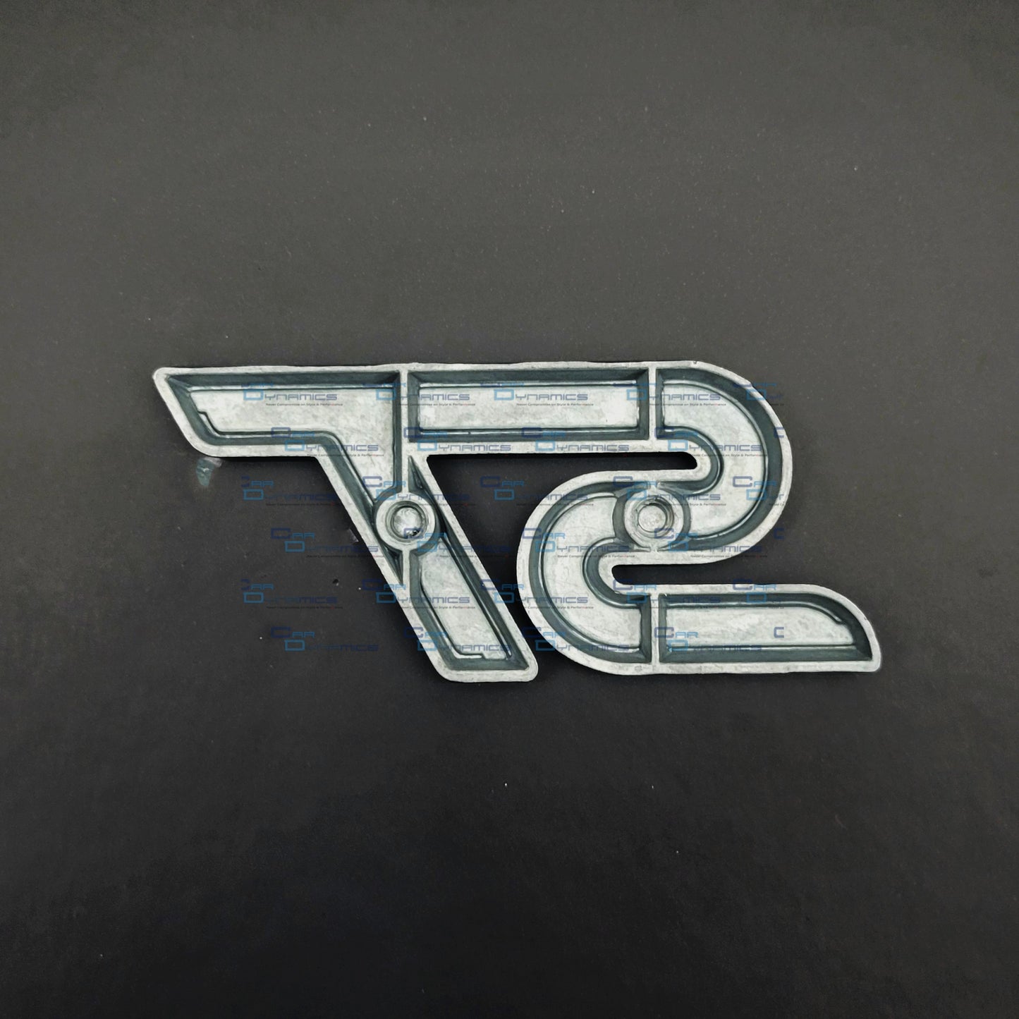 ST Rear Metal Boot Badge | Black & Frozen White Edition For Ford Models