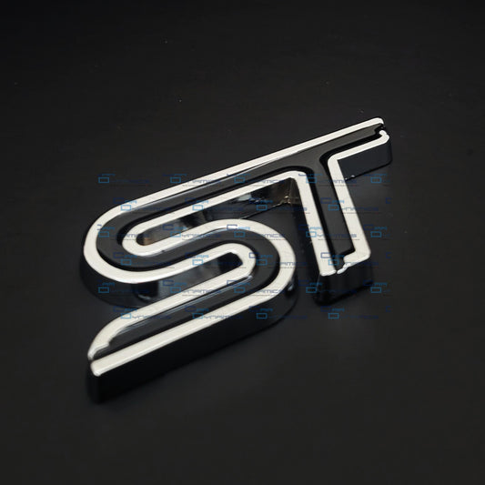 ST Rear Metal Boot Badge | Chrome & Japan Black Edition For Ford Models