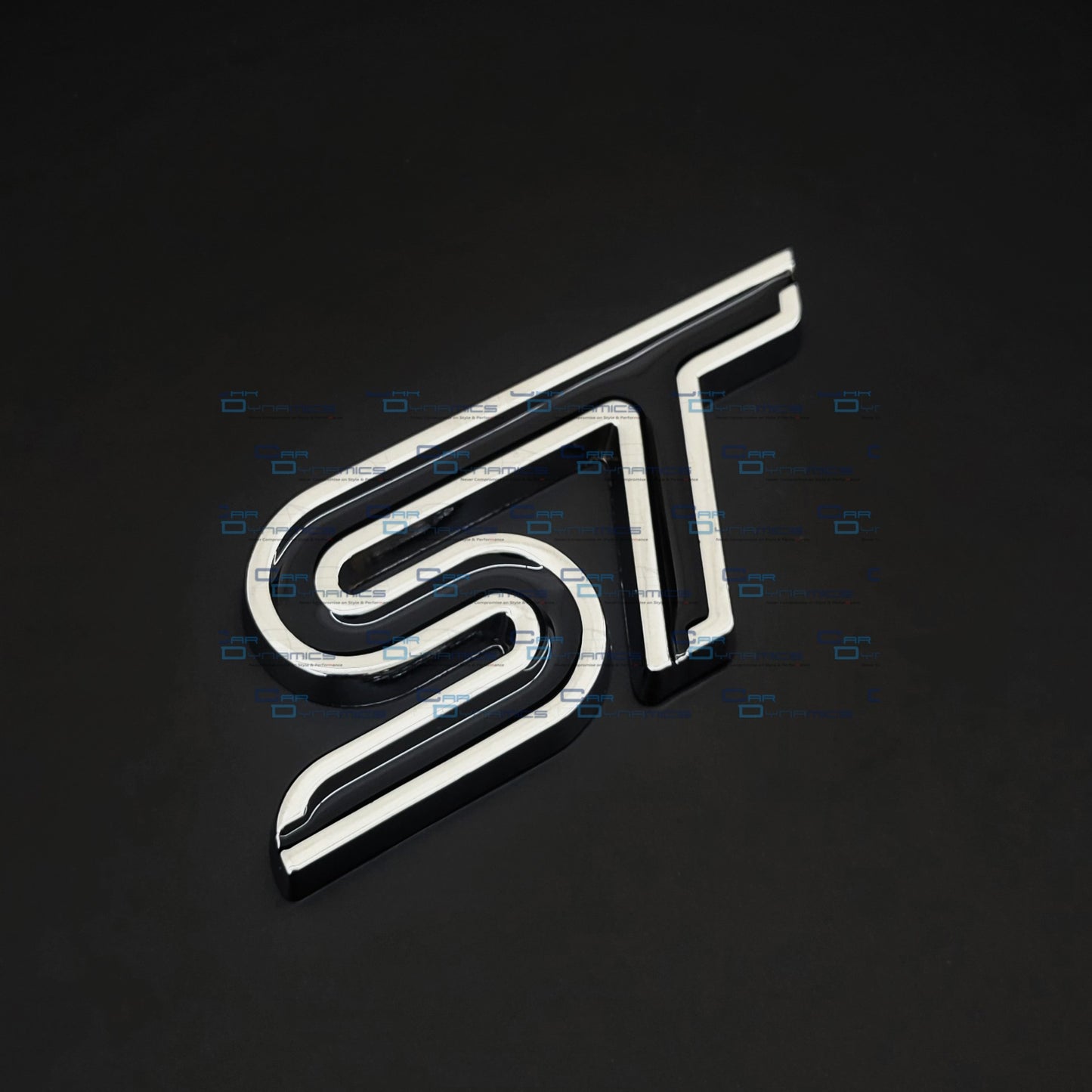 ST Rear Metal Boot Badge | Chrome & Japan Black Edition For Ford Models