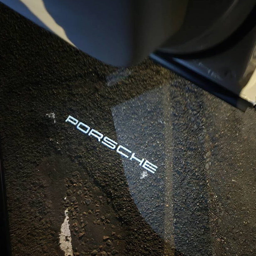 HD Text LED Puddle Lights | For 911 , 718 , Macan & Cayenne