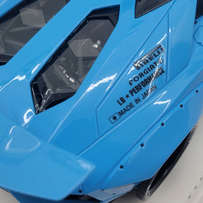 JUC 1:18 Lamborghini Aventador Roadster LB Performance Baby Blue | Limited Edition 20pcs | 04 of 20 | With Roof Included
