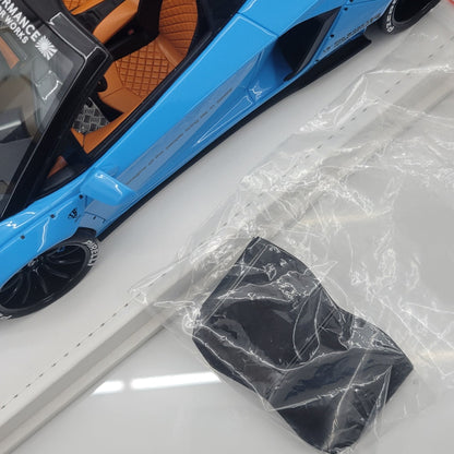JUC 1:18 Lamborghini Aventador Roadster LB Performance Baby Blue | Limited Edition 20pcs | 04 of 20 | With Roof Included
