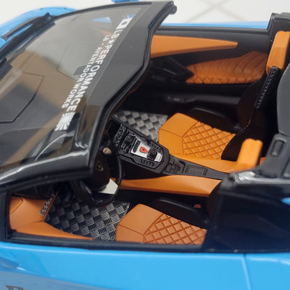 JUC 1:18 Lamborghini Aventador Roadster LB Performance Baby Blue | Limited Edition 20pcs | 04 of 20 | With Roof Included