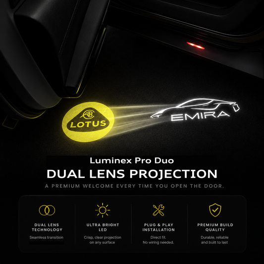 Lotus Emira Dual Lens HD LED Puddle Light Kit | Plug & Play Luminex Pro Duo