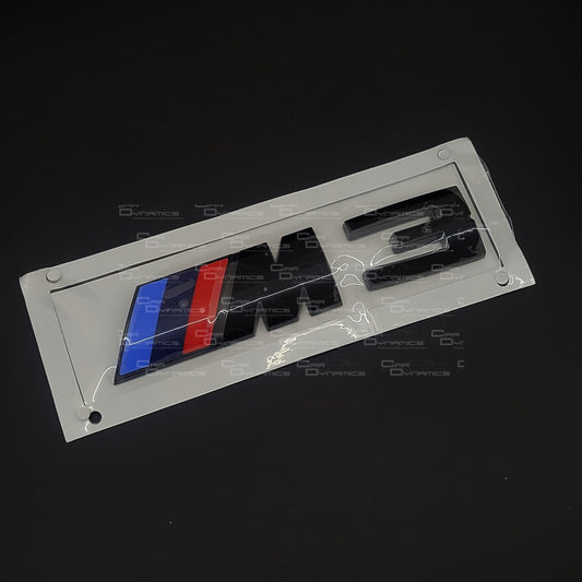 M3 Badge Gloss Black Finish | For Various BMW Models