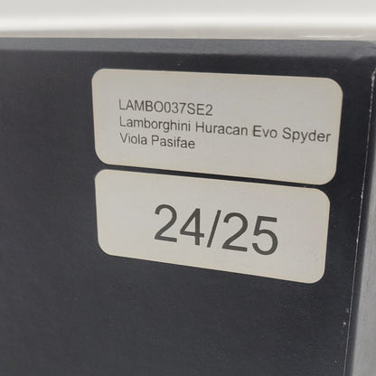 MR Collection 1:18 Lamborghini Huracan EVO Spyder Viola Pasifae | LAMBO037SE2 | Limited Edition 24/25