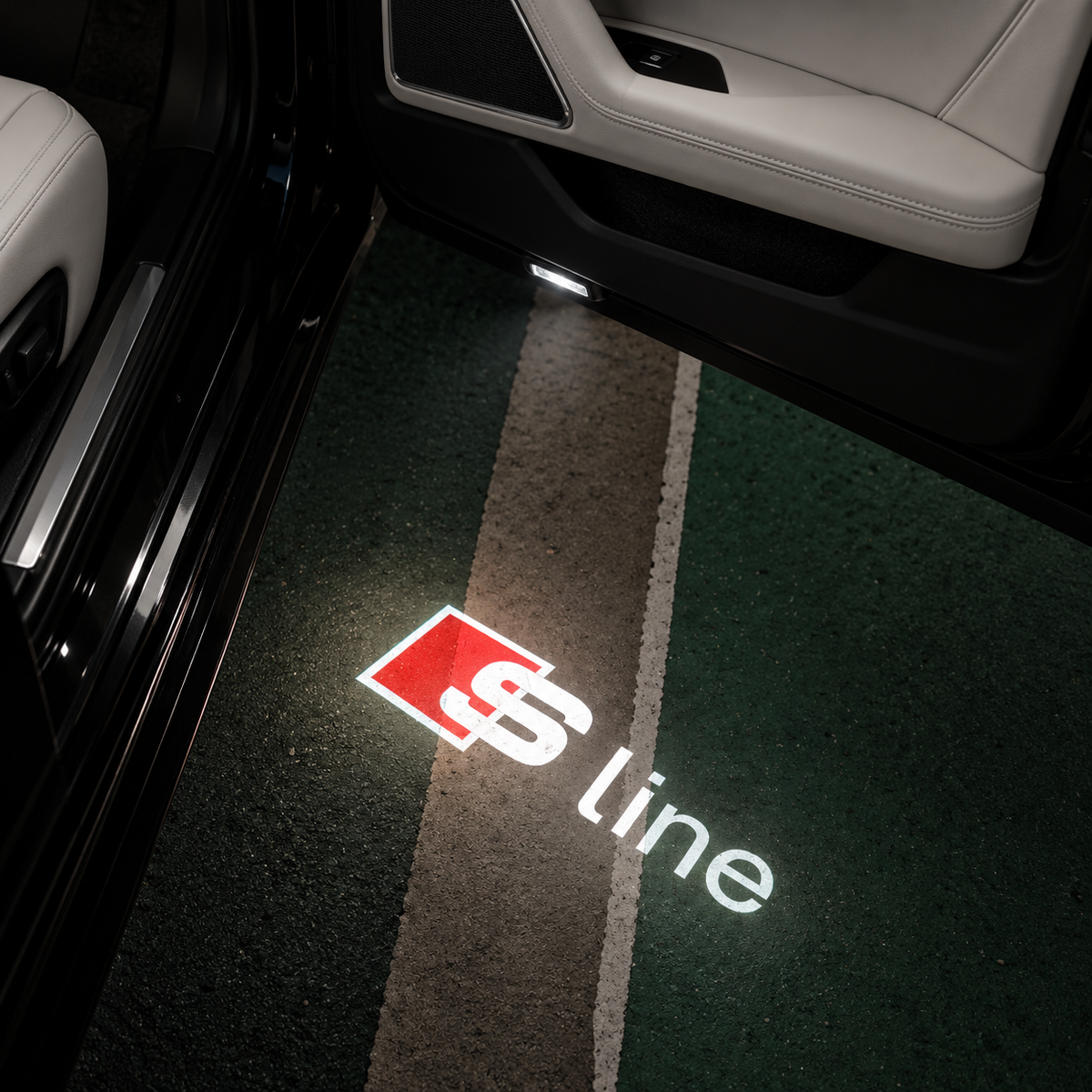 Premium HD Longer Lasting Glass Lens Puddle Lights S Line | For Audi Models | LUMINEX MK3