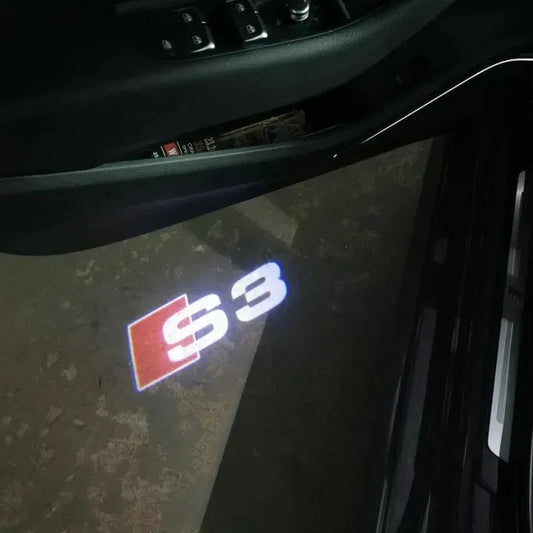 S3 Logo LED Puddle Lights Plug and Play | For Audi Models | Core MK1