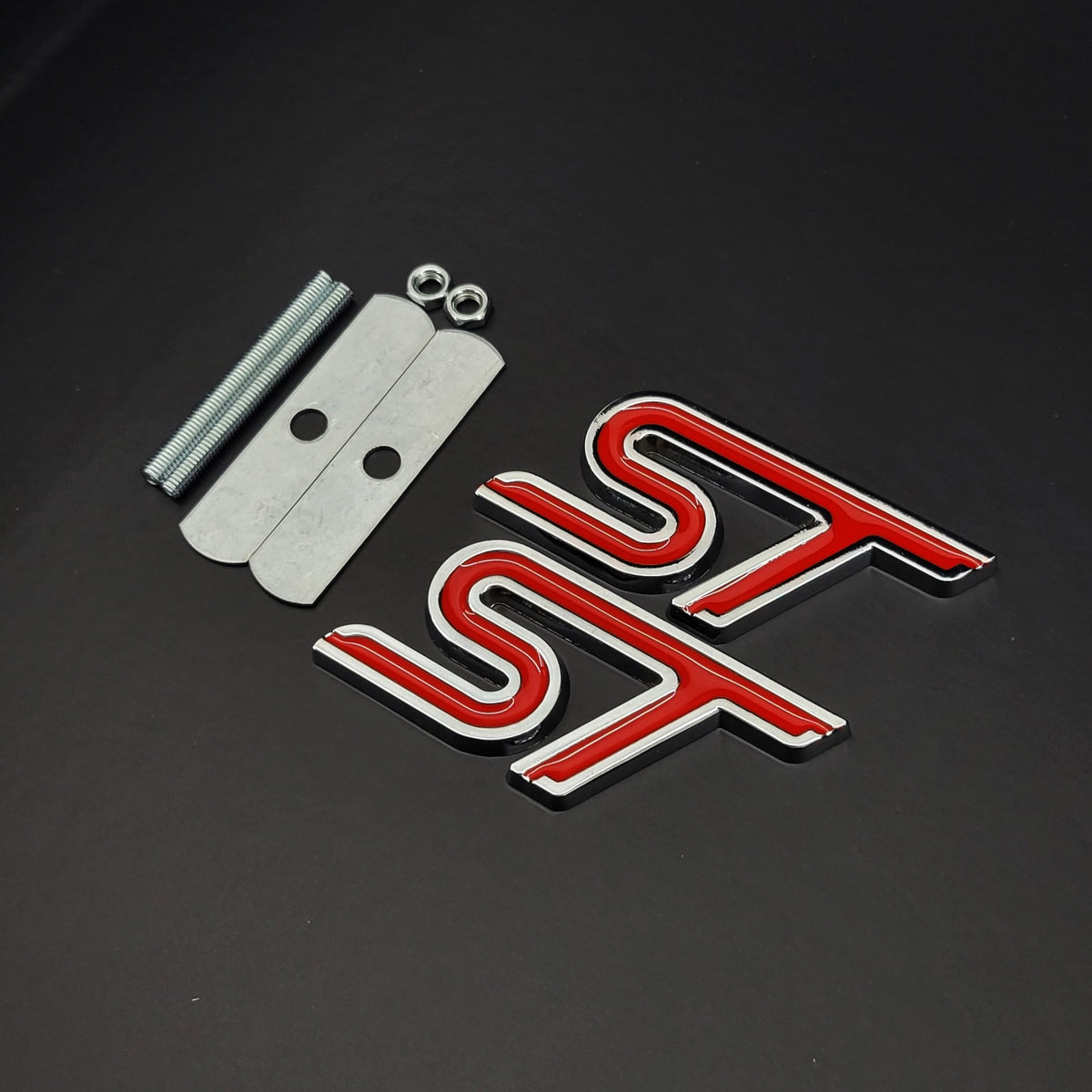 ST Metal Badge | Race Red Edition For Ford Models