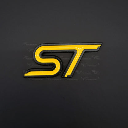ST Rear Metal Boot Badge | Luxe Yellow Edition For Ford Models