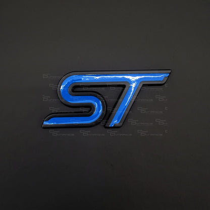 ST Rear Metal Boot Badge | Performance Blue Edition For Ford Models