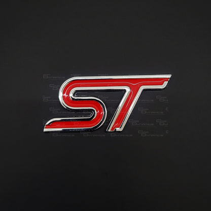 ST Rear Metal Boot Badge | Race Red Edition For Ford Models