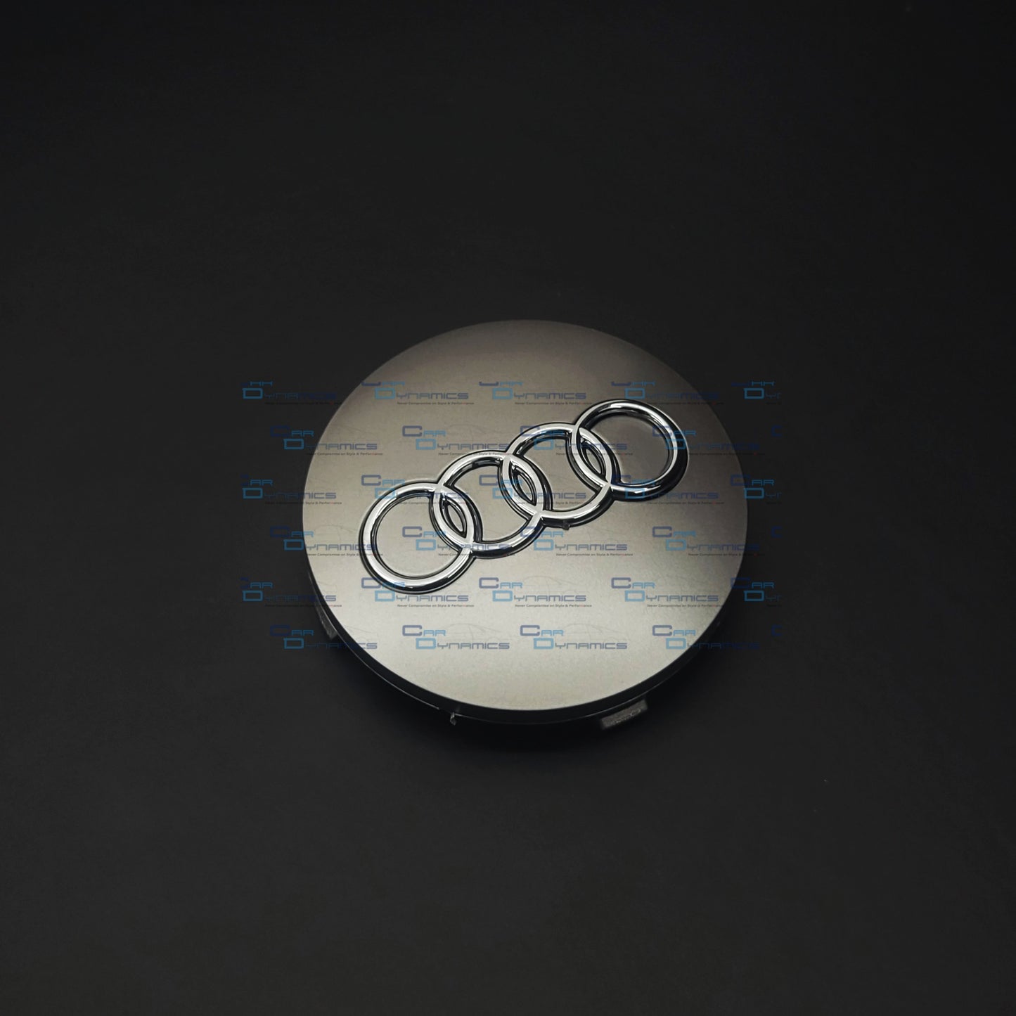 Set Of 4 Matte Grey Wheel Centre Caps | For Audi Models