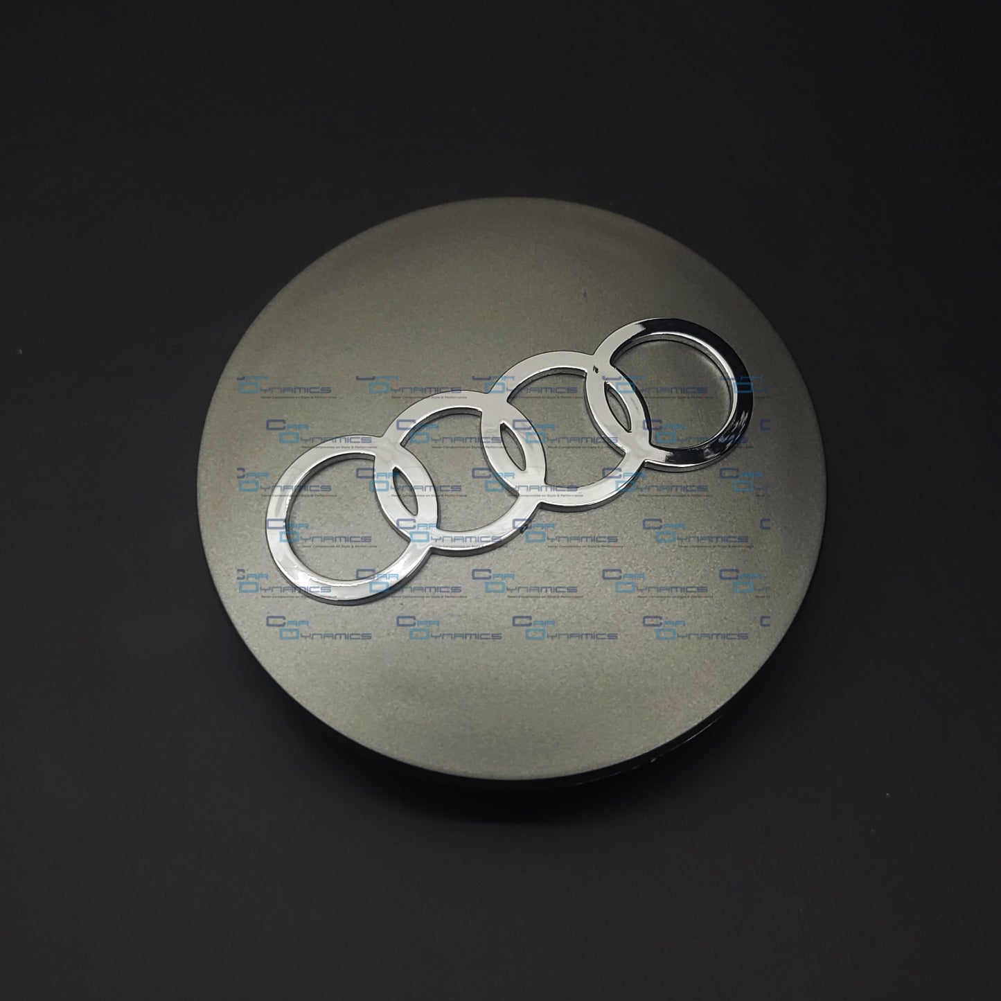 Set Of 4 Matte Grey Wheel Centre Caps | For Audi Models