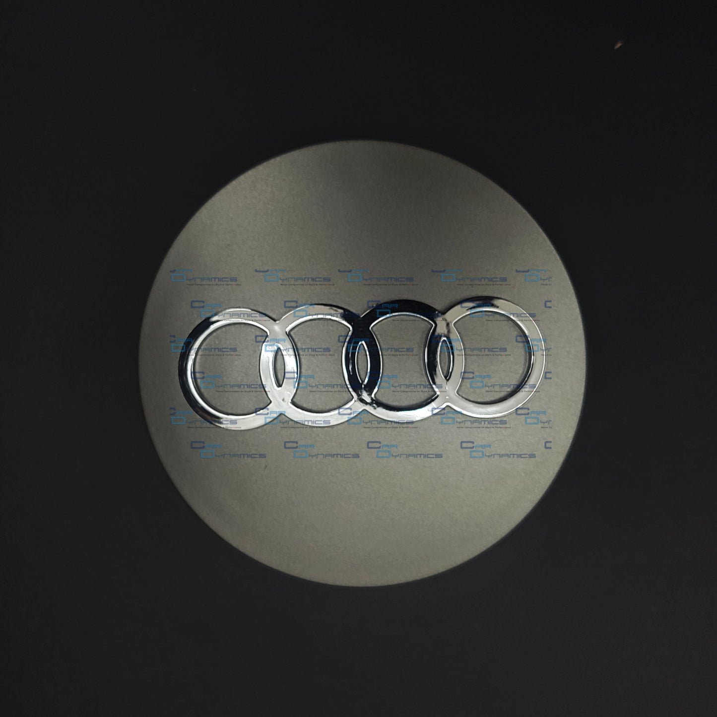 Set Of 4 Matte Grey Wheel Centre Caps | For Audi Models