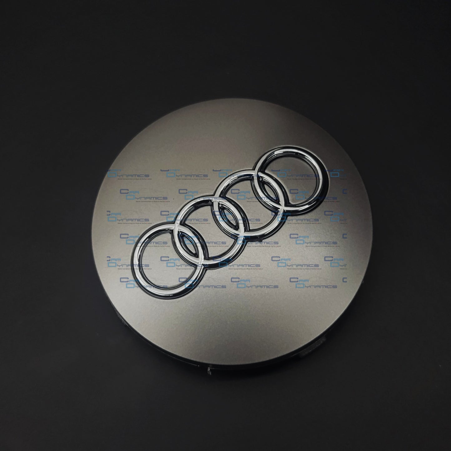 Set Of 4 Matte Grey Wheel Centre Caps | For Audi Models