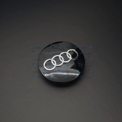 Set Of 4 Gloss Black Wheel Centre Caps | For Audi Models