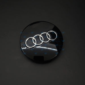 Set Of 4 Gloss Black Wheel Centre Caps | For Audi Models