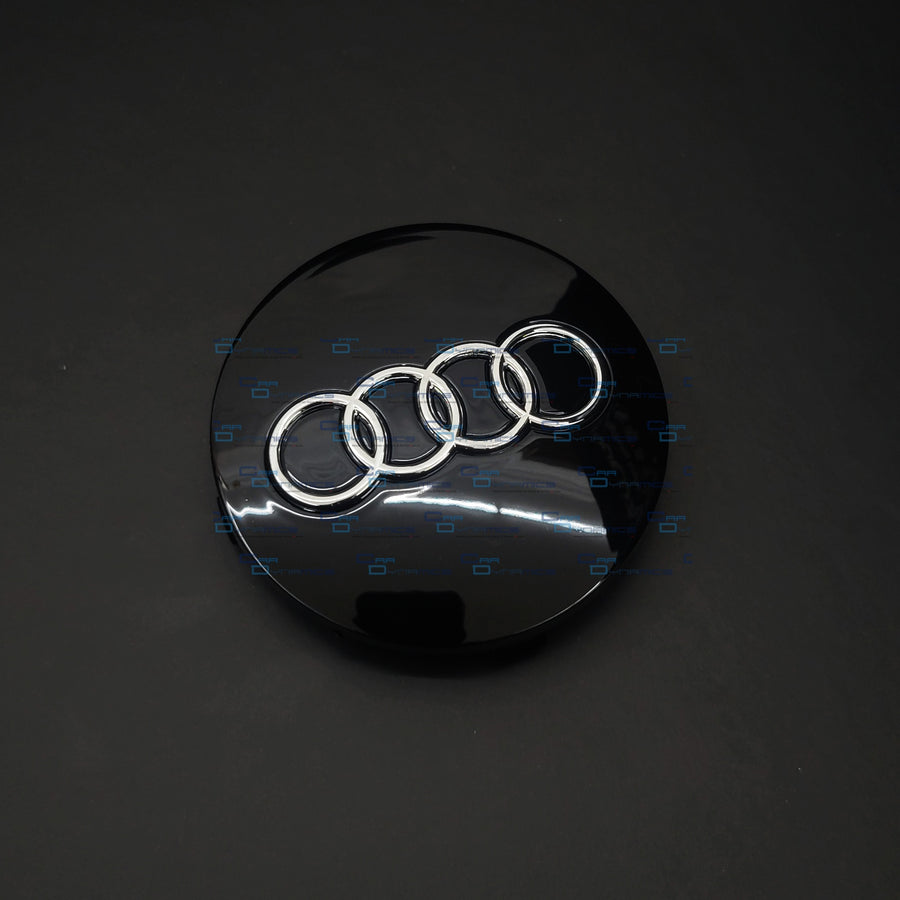 Set Of 4 Gloss Black Wheel Centre Caps | For Audi Models