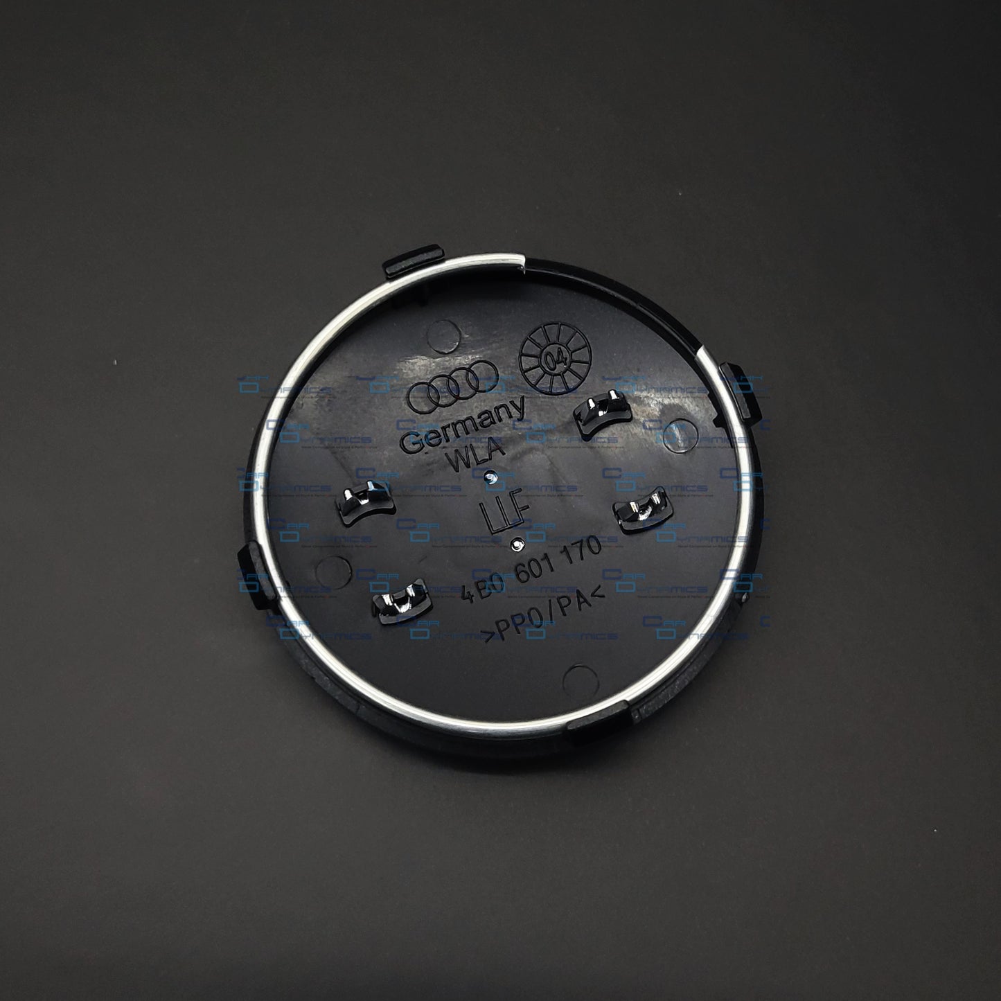 Set Of 4 Gloss Black Wheel Centre Caps | For Audi Models
