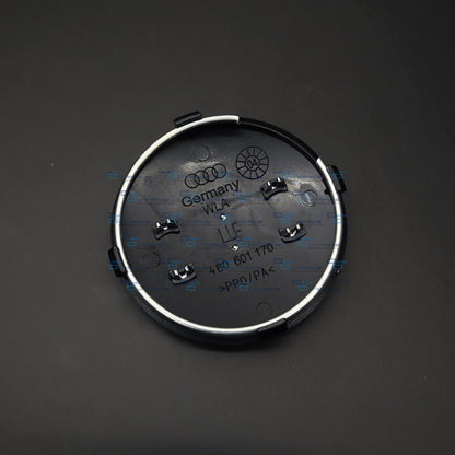 Set Of 4 Gloss Black Wheel Centre Caps | For Audi Models