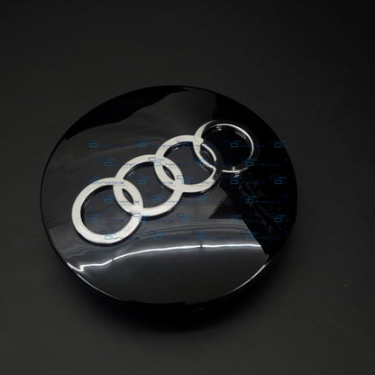 Set Of 4 Gloss Black Wheel Centre Caps | For Audi Models