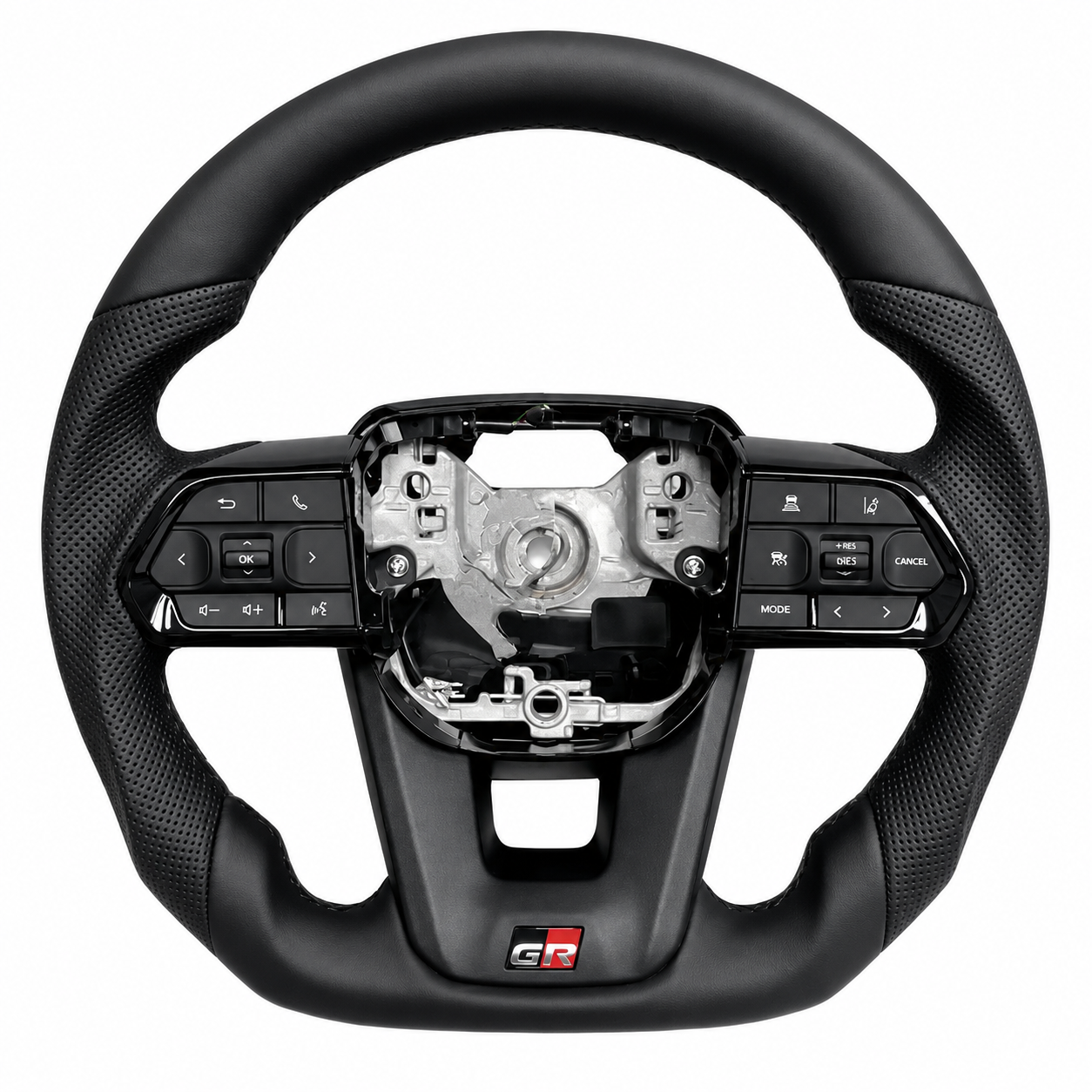Toyota Land Cruiser LC200 Leather Steering Wheel | Attitude Black Edition