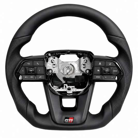 Toyota Land Cruiser LC200 Leather Steering Wheel | Attitude Black Edition