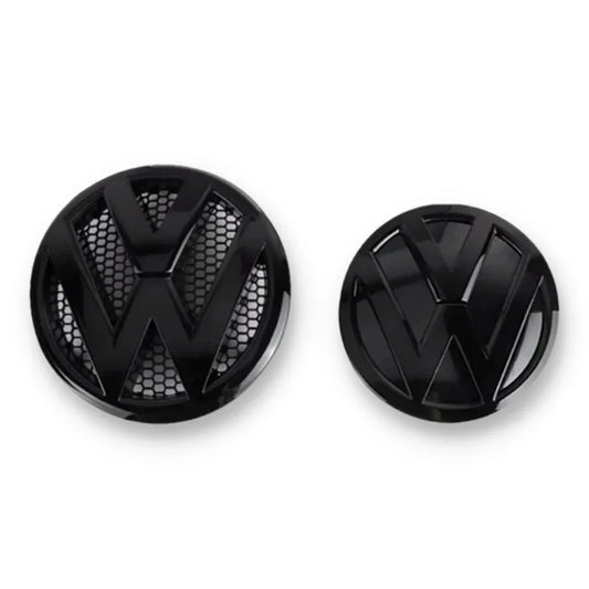 VWTransporterT6BlackedOutFrontEmblemGlossBlackBadge - Car Dynamics 