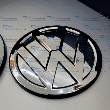VW Transporter T6 Blacked Out Front & Rear Emblem | Gloss Black Badge