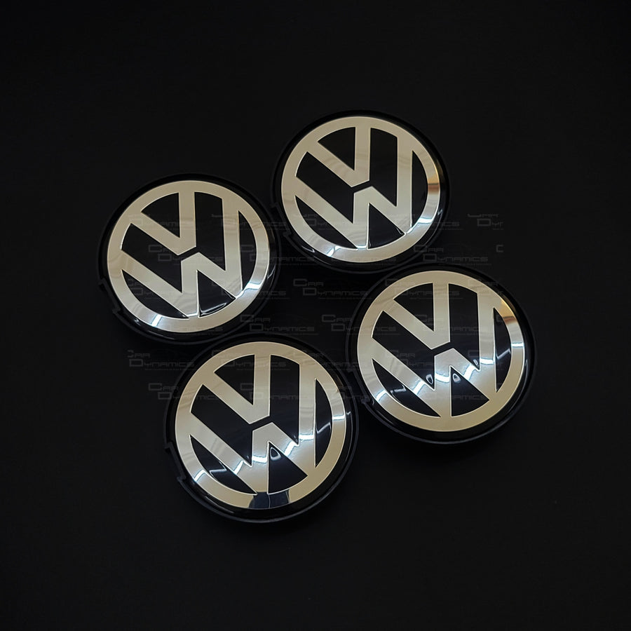 60mm Wheel Centre Caps Compatible with Selected VW / Volkswagen Wheels