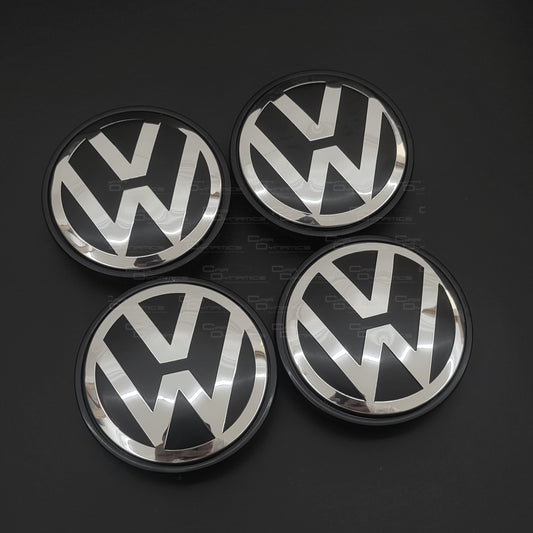 63mm Wheel Centre Caps Compatible with Selected VW / Volkswagen Wheels