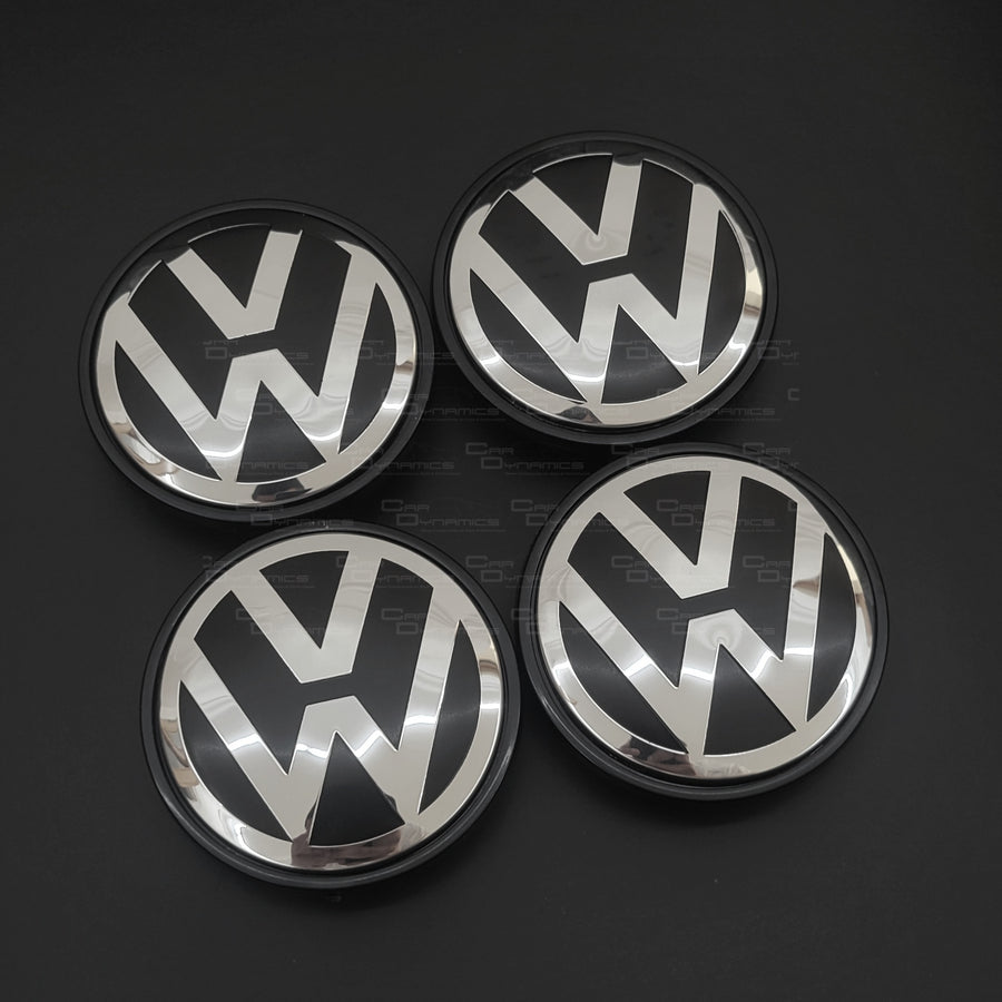 63mm Wheel Centre Caps Compatible with Selected VW / Volkswagen Wheels