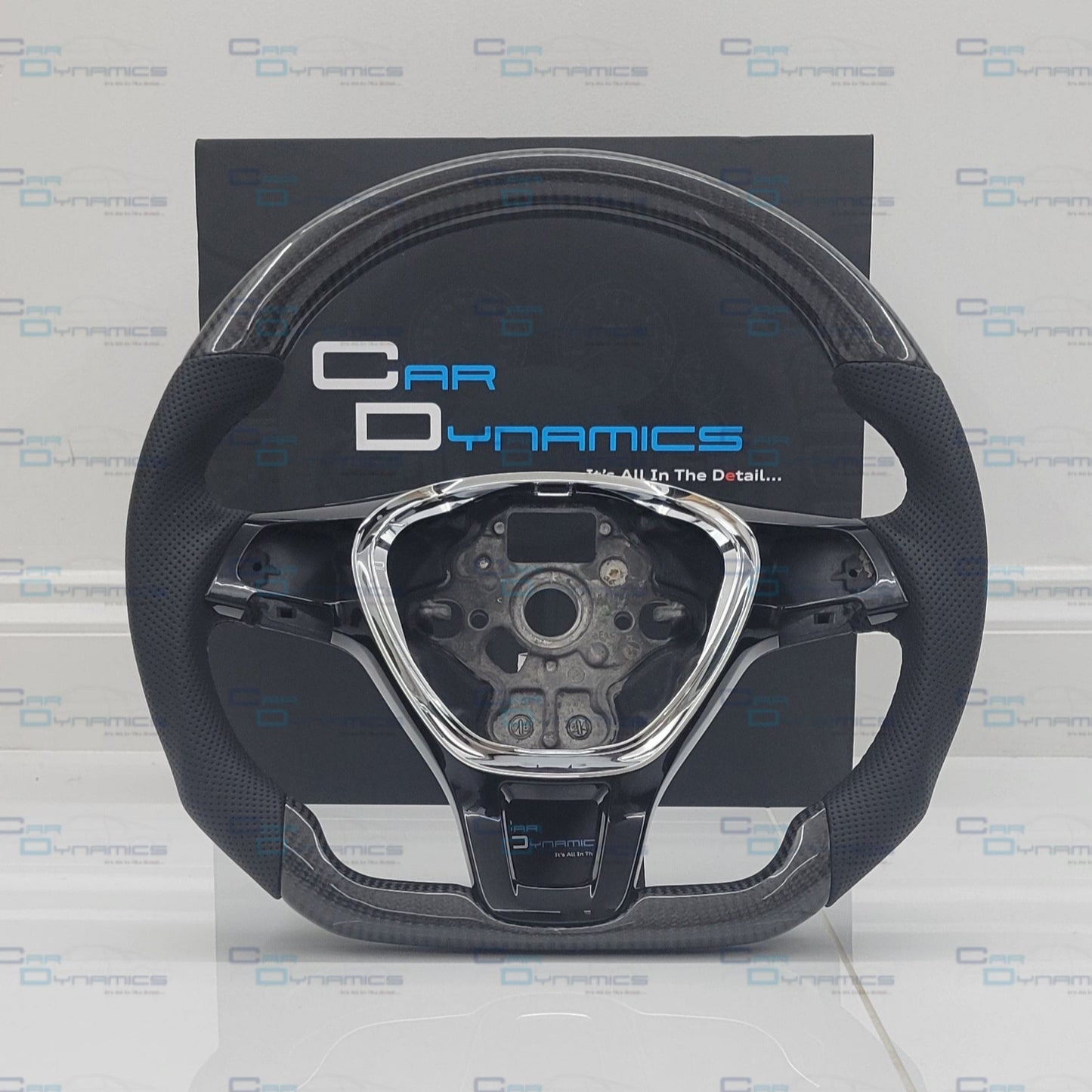 Volkswagen Custom Carbon Fibre Flat Bottom Steering Wheel Transporter T6 , Caddy