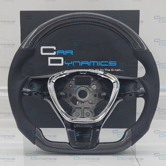 Volkswagen Custom Carbon Fibre Flat Bottom Steering Wheel | Transporter T6 Edition |