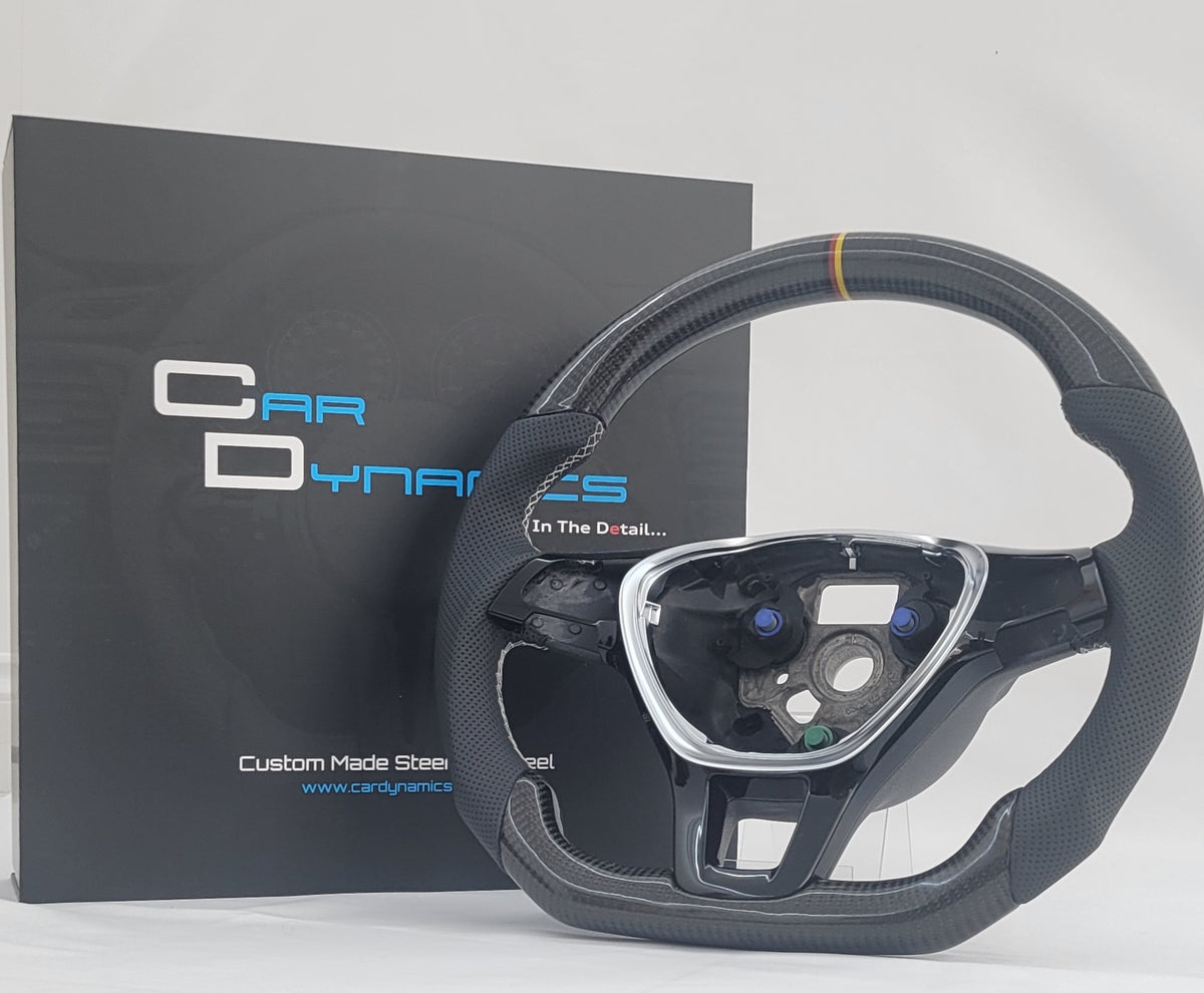 Volkswagen Caddy Carbon & Leather Steering Wheel | German Edition