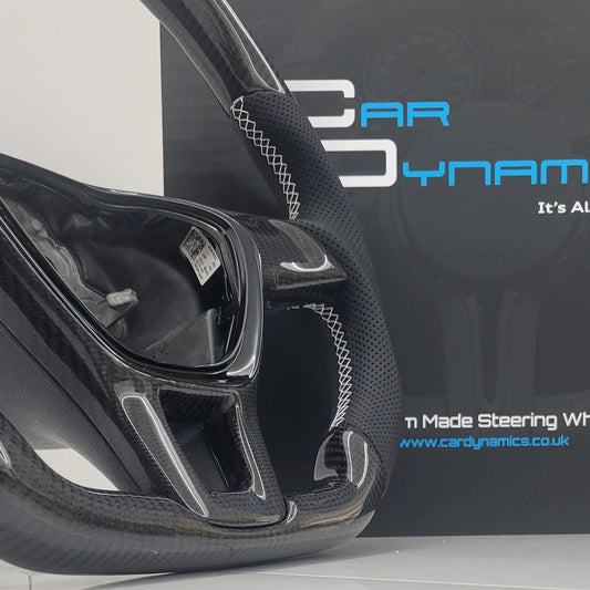 VolkswagenCustomCarbonFibreFlatBottomSteeringWheelTransporterT6PearlWhiteEditionCarDynamics_5 - Car Dynamics 