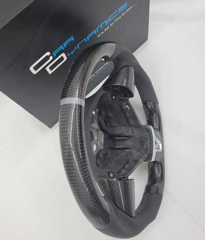Volkswagen T5.1 Carbon & Leather Steering Wheel | Titanium Grey