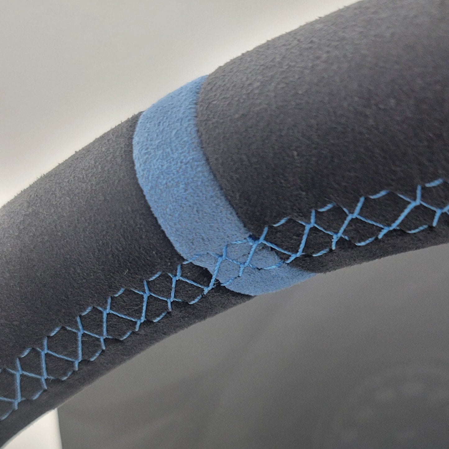 Volkswagen T6 Custom Alcantara & Leather Flat Bottom Steering Wheel | Gulf Blue Edition | T6 Transporter