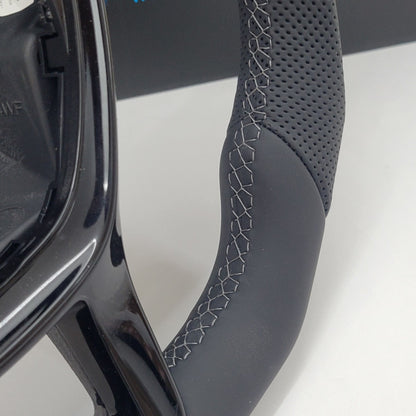 Volkswagen Transporter Leather Flat Bottom | Gloss Black Edition