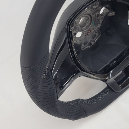 Volkswagen Transporter Leather Flat Bottom | Gloss Black Edition