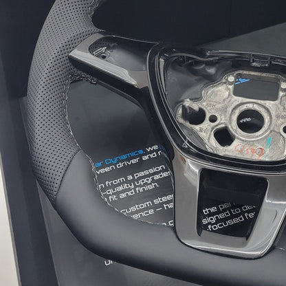 Volkswagen Transporter Leather Flat Bottom | Gloss Black Edition